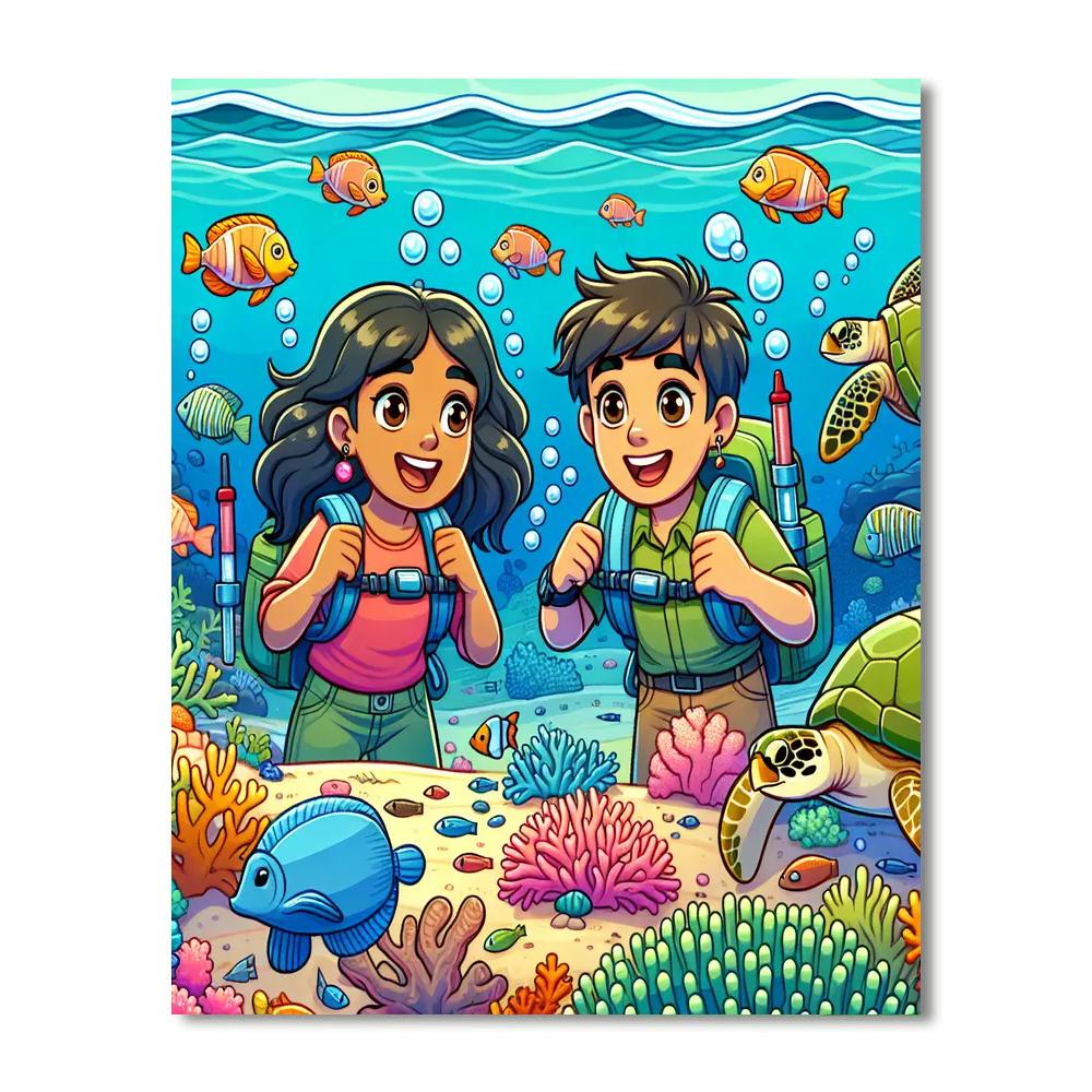 Colorful Ocean Discovery Paint By Numbers