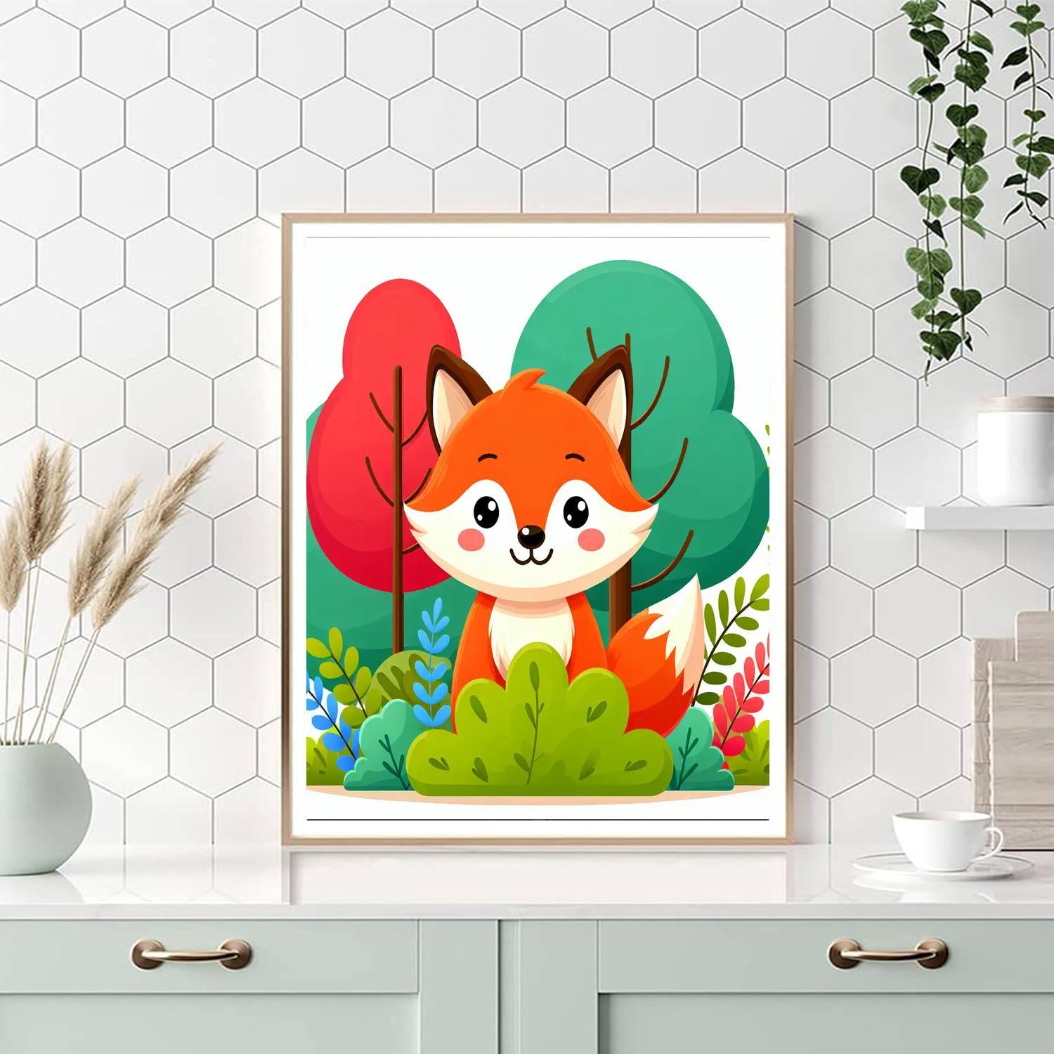 Curious Fox Kit Paint By Numbers Kits