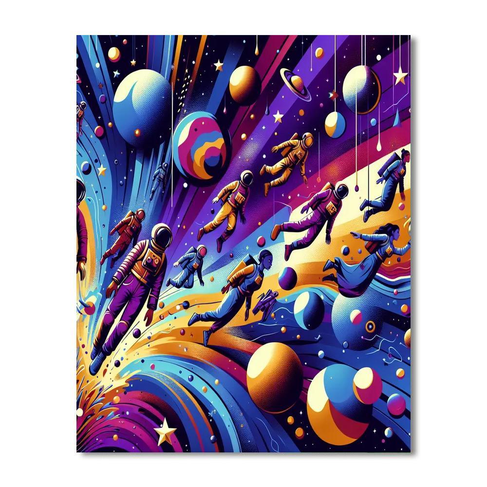 Adventures In Space Travel DIY Paint By Numbers