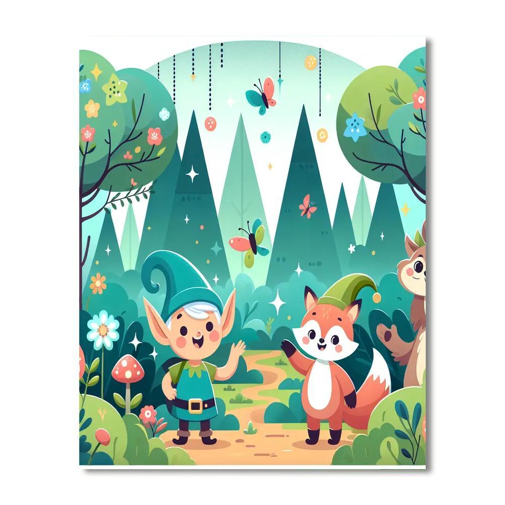 Magic Forest Adventure Paint By Number