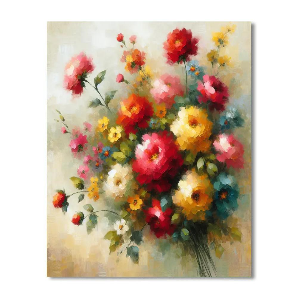 Cheerful Garden Delight Paint By Color