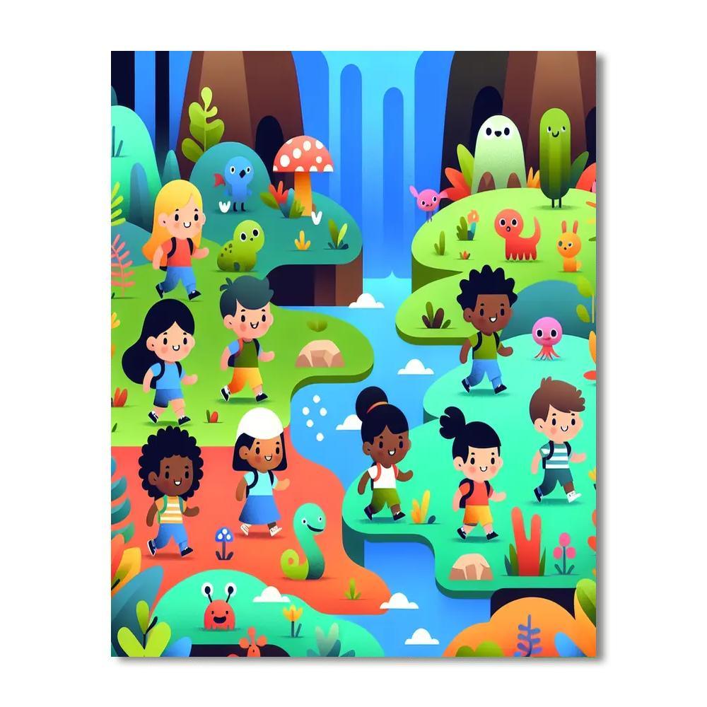 Mysterious Island Adventure Number Painting