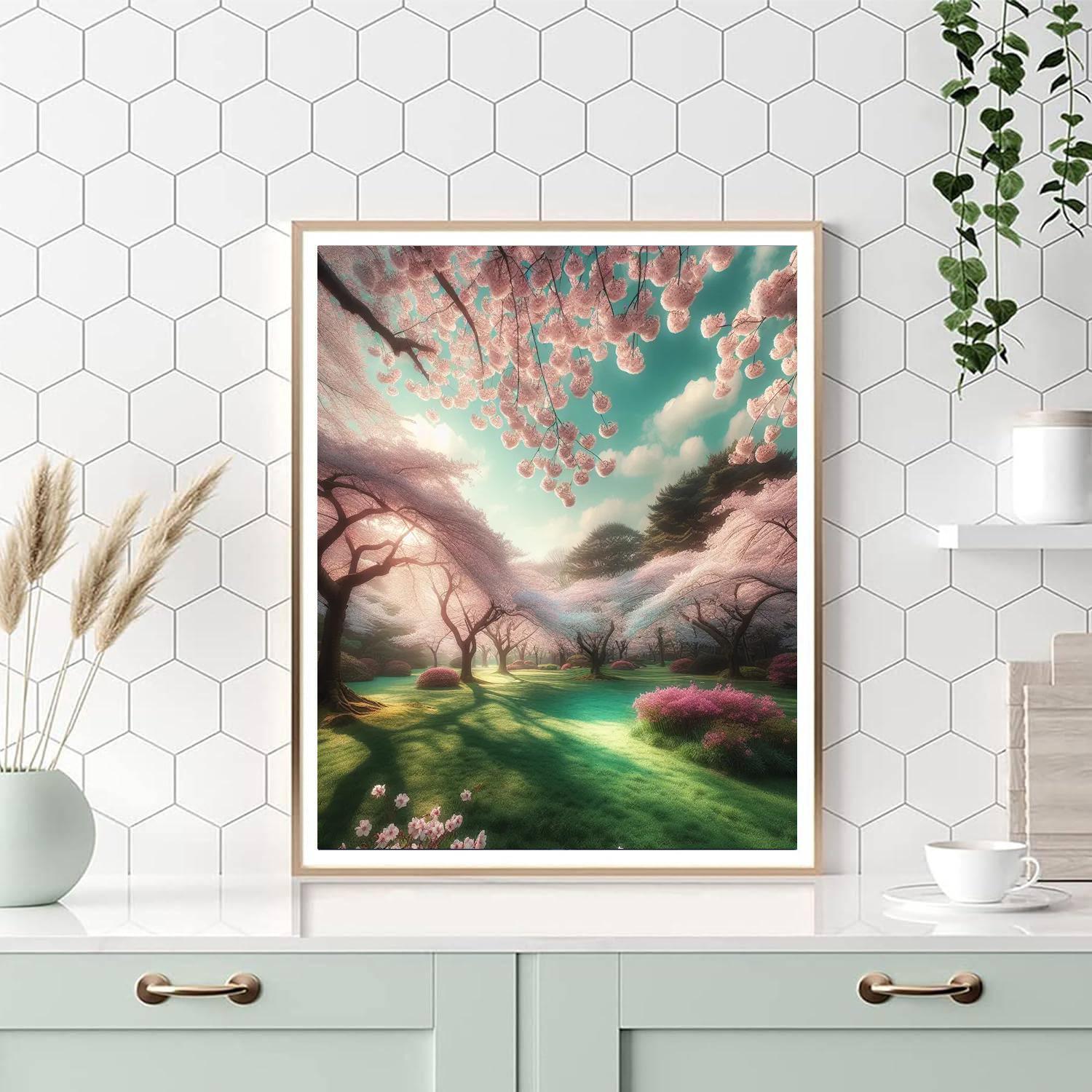 Dreams Of Cherry Blossom Season DIY Paint By Numbers