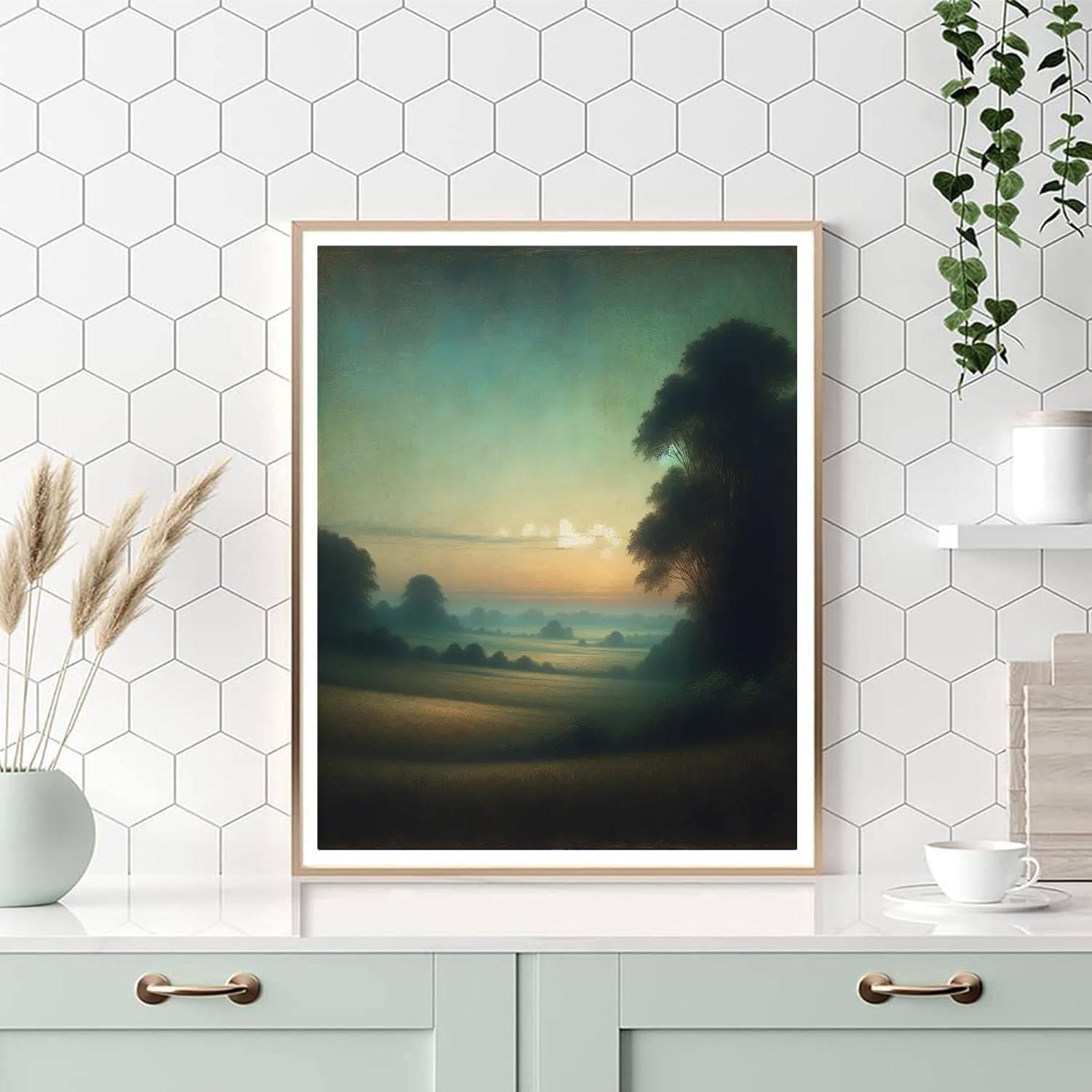 Pastoral Twilight Calm Paint By Numbers Art