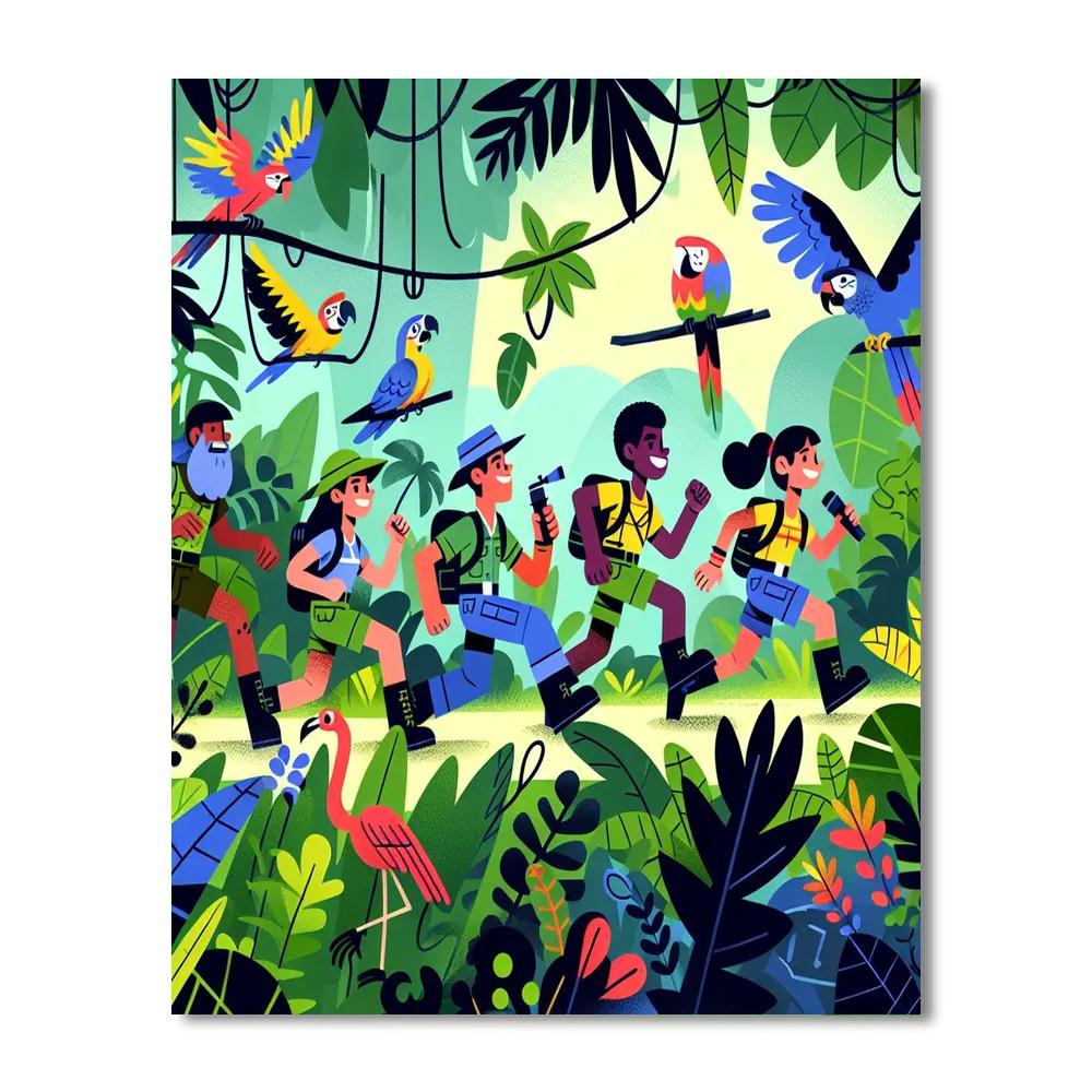 Jungle Survival Adventure DIY Paint By Numbers