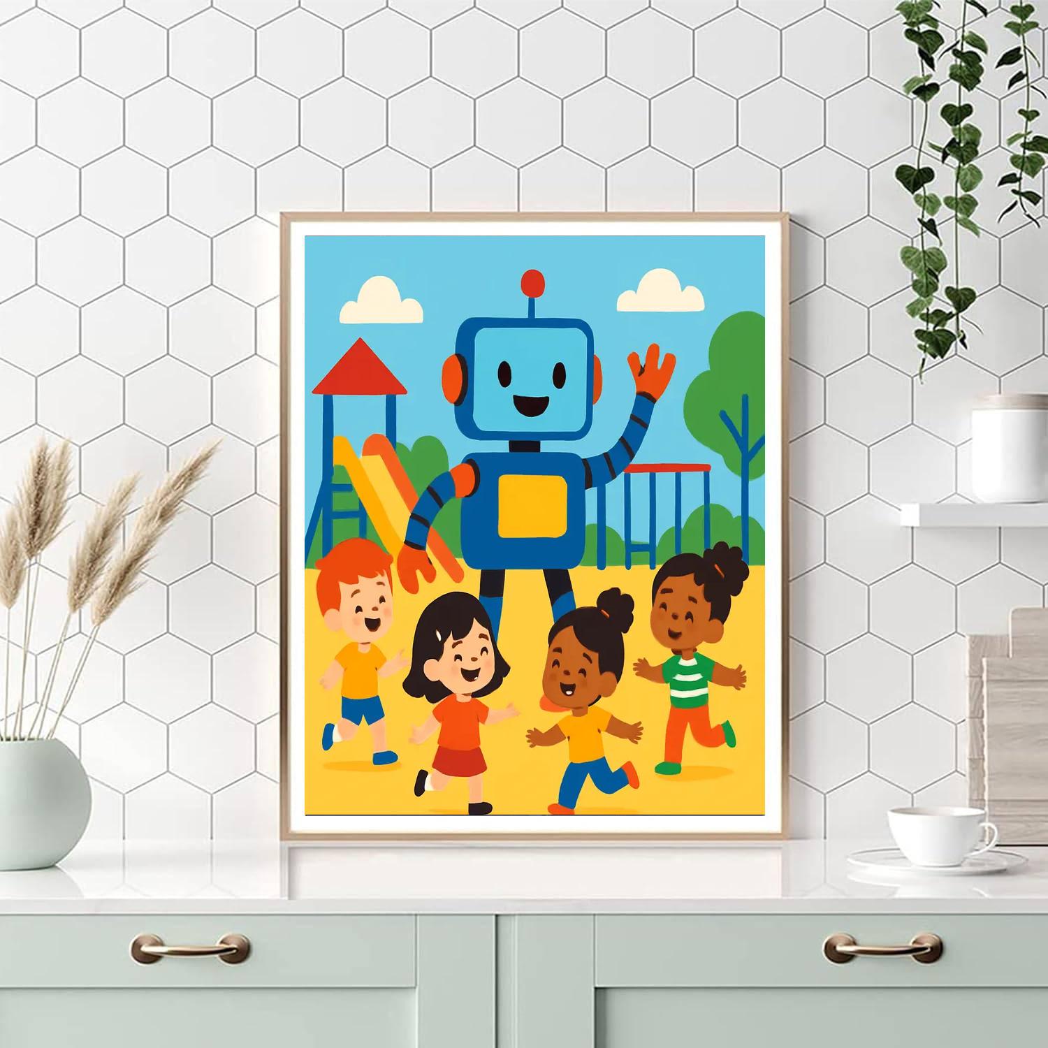 Robot Builders Lab Paint By Numbers Kits