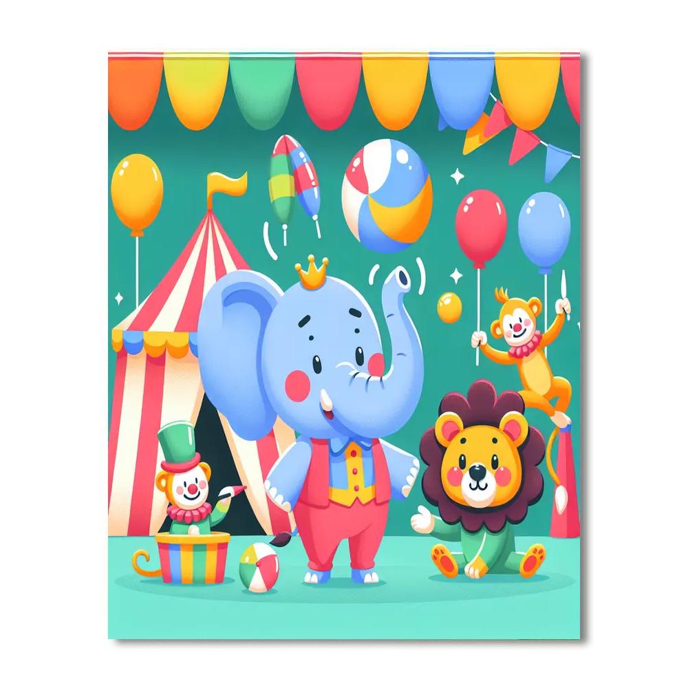 Circus Of Smiles Paint By Numbers Art
