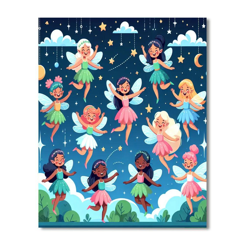 Dreamland Fairy Gathering Painting By Numbers Kit