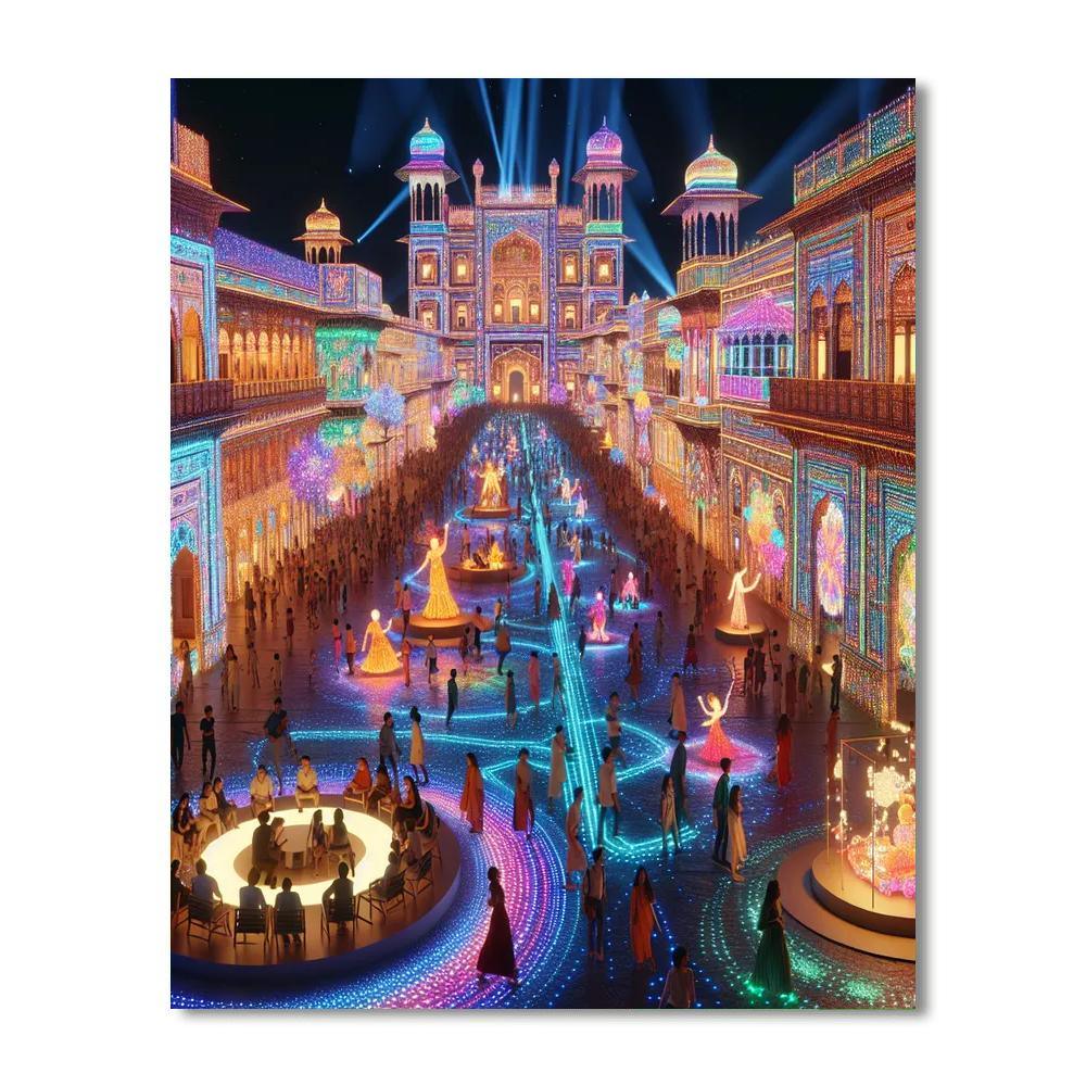 Luminaria - San Antonio, Usa Paint By Numbers Art