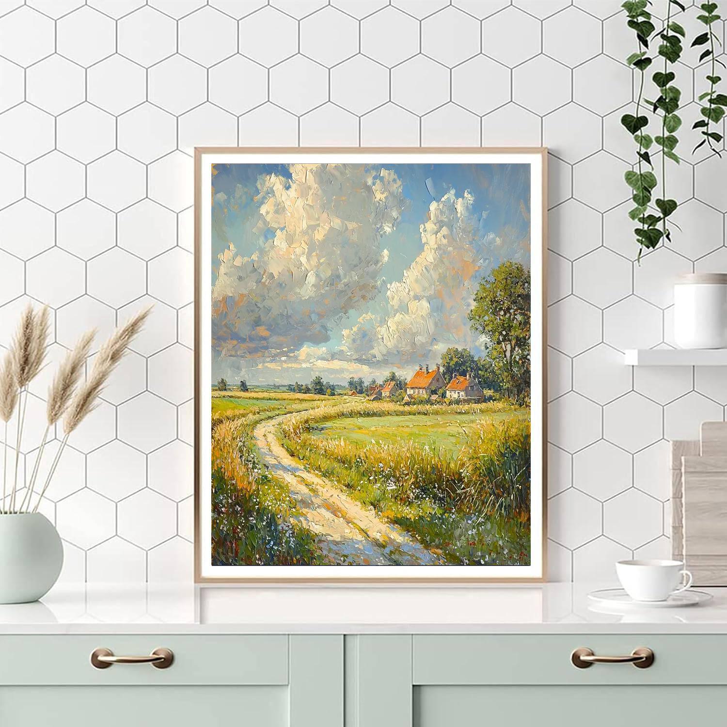 Constable Inspired Charming Rural Life  Painting By Numbers Kit