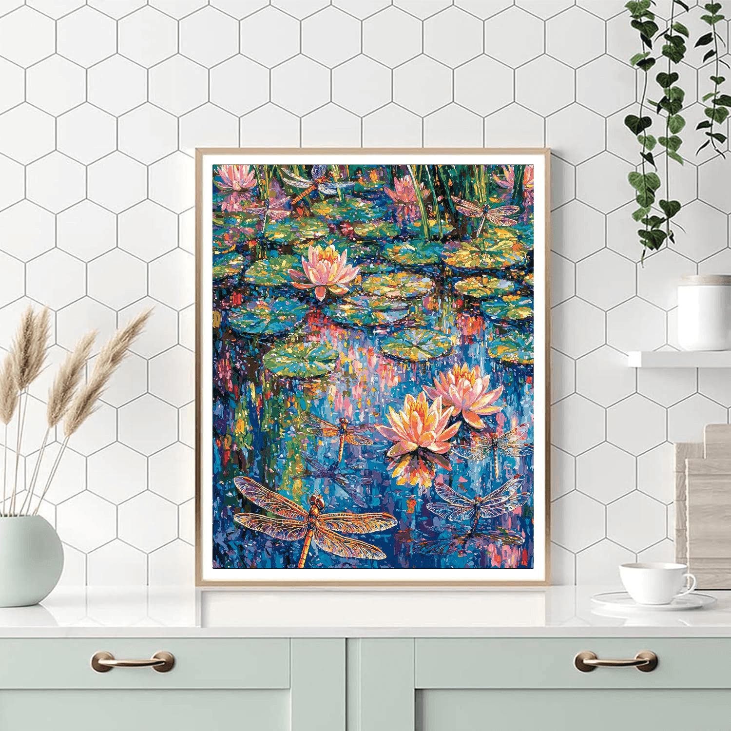 Pierre Bonnard Inspired Mystical Dragonflies  Paint By Numbers Kits