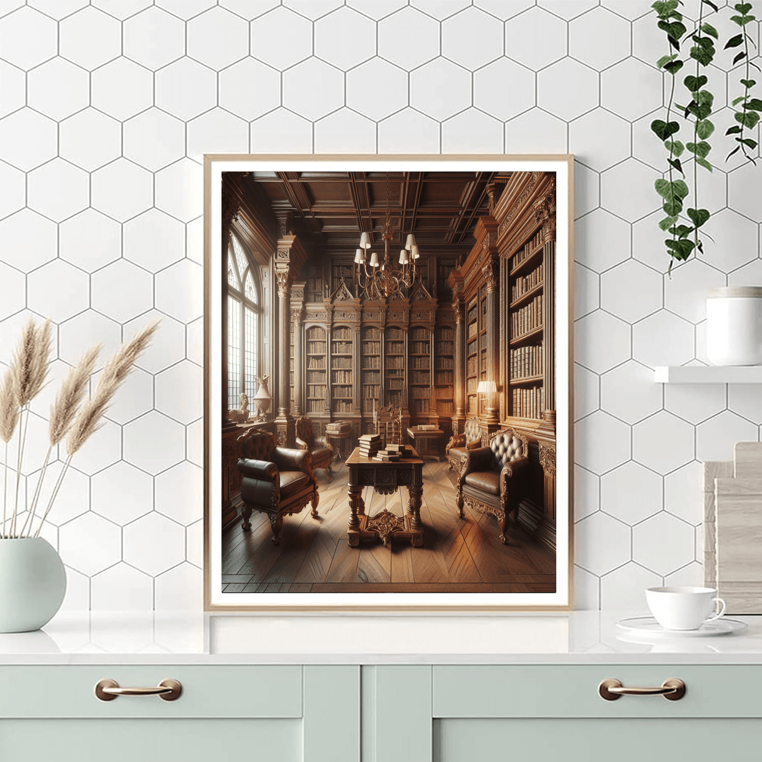 Library Sanctuary DIY Paint By Numbers