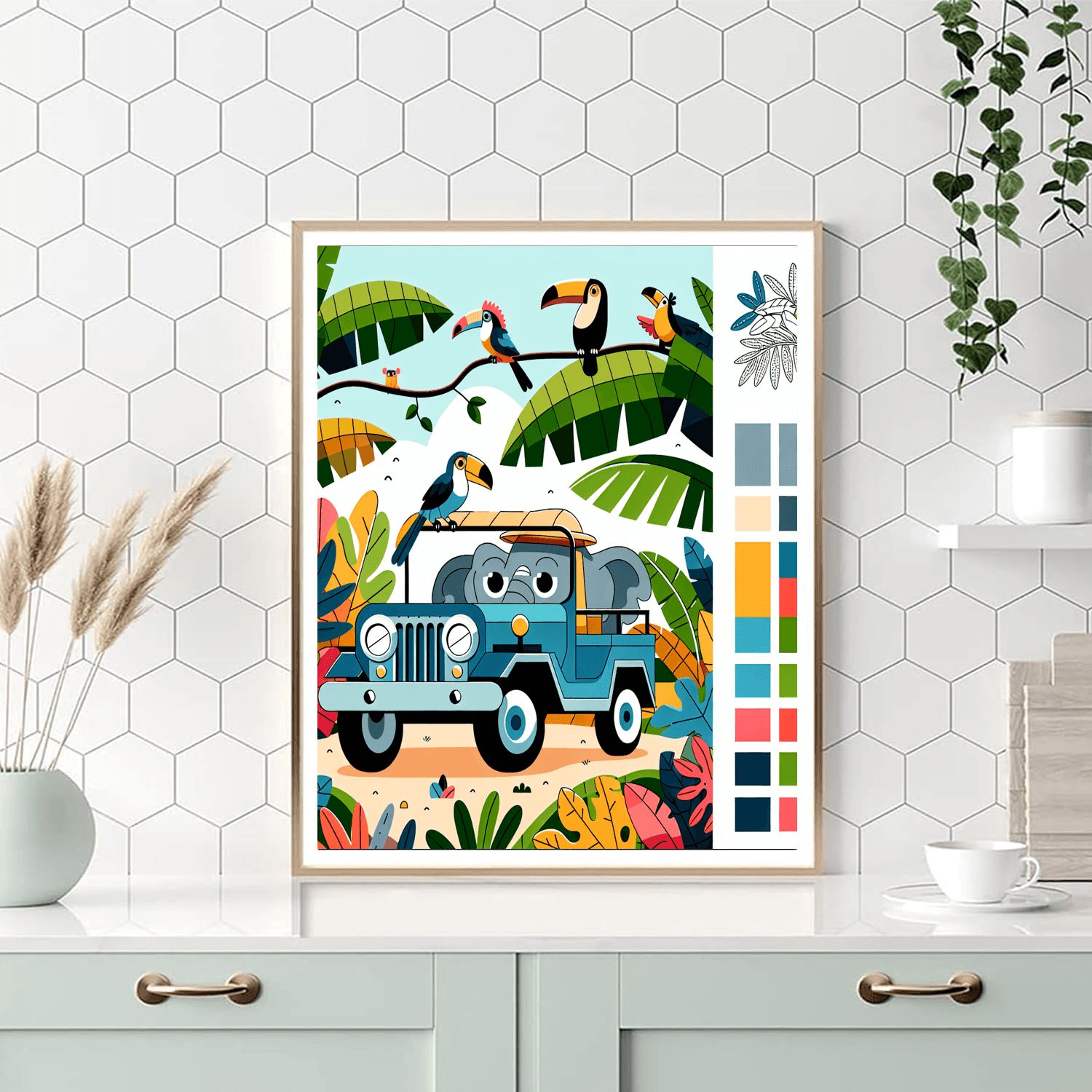 Safari Jungle Adventure Paint By Color