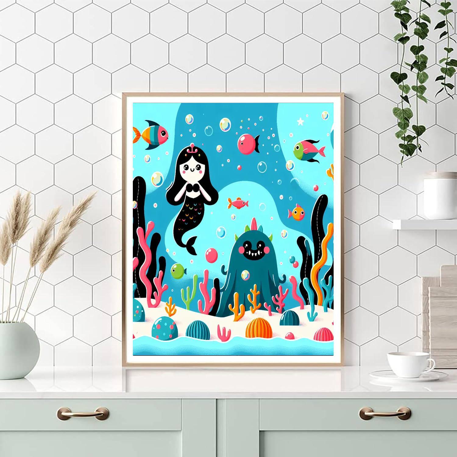 Underwater Mystery Paint By Numbers Art