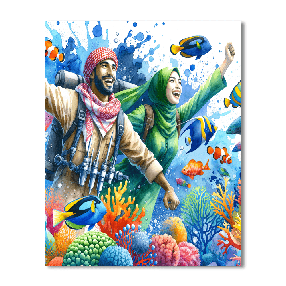 Happy Ocean Explorers Paint By Numbers Kits