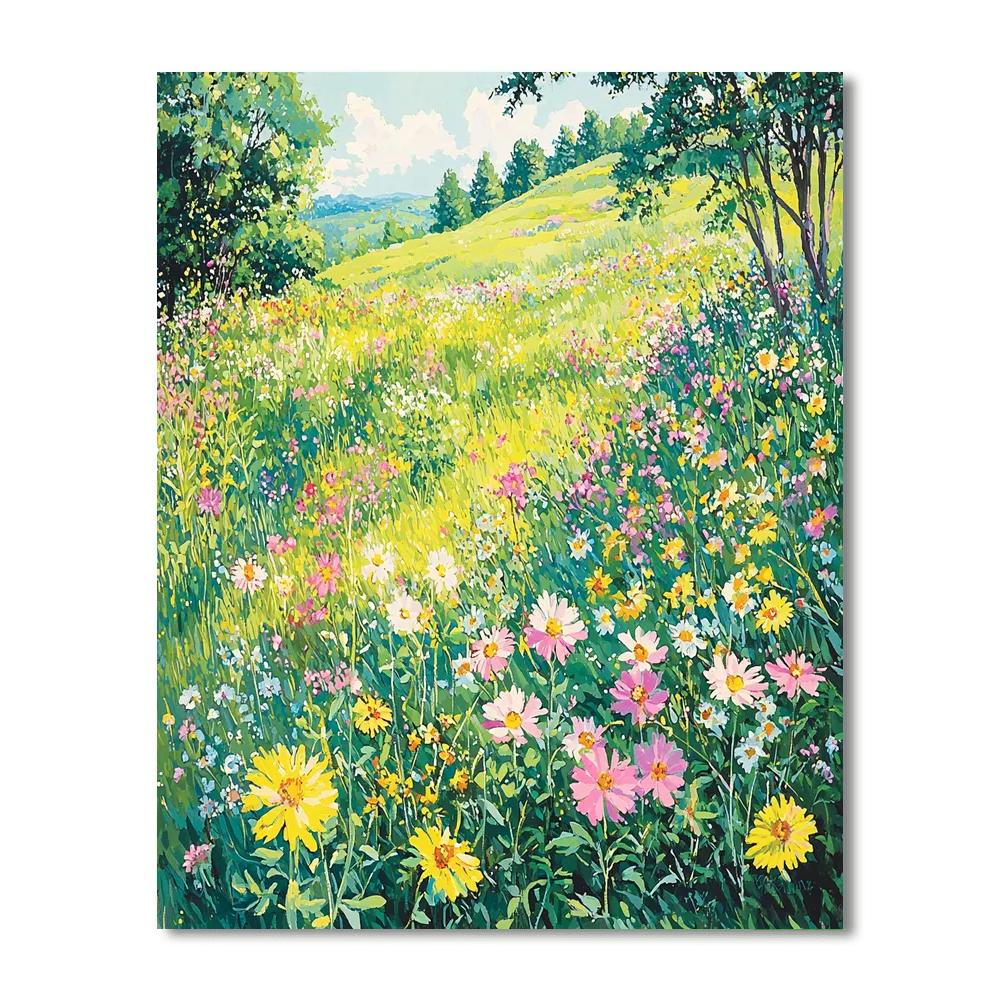 Utagawa Hiroshige Inspired Echoes Of Tranquil Meadows  Painting By Numbers Kit