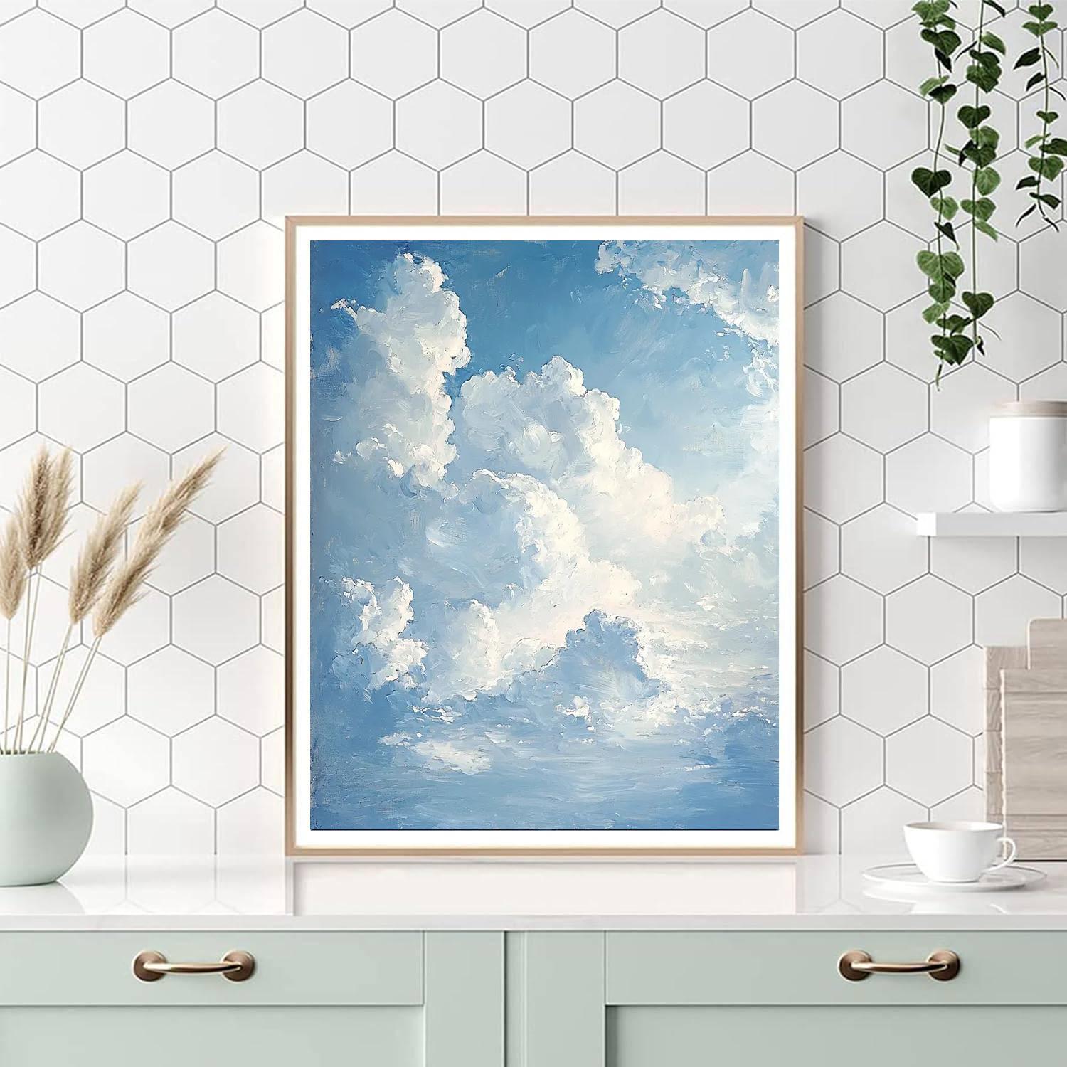Constable Inspired Constable's Cloud Study  Number Painting