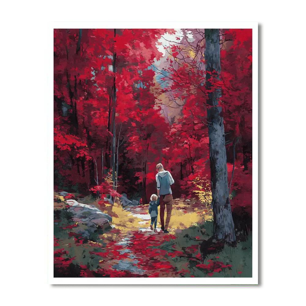 Crimson Memories Paint By Numbers Kits