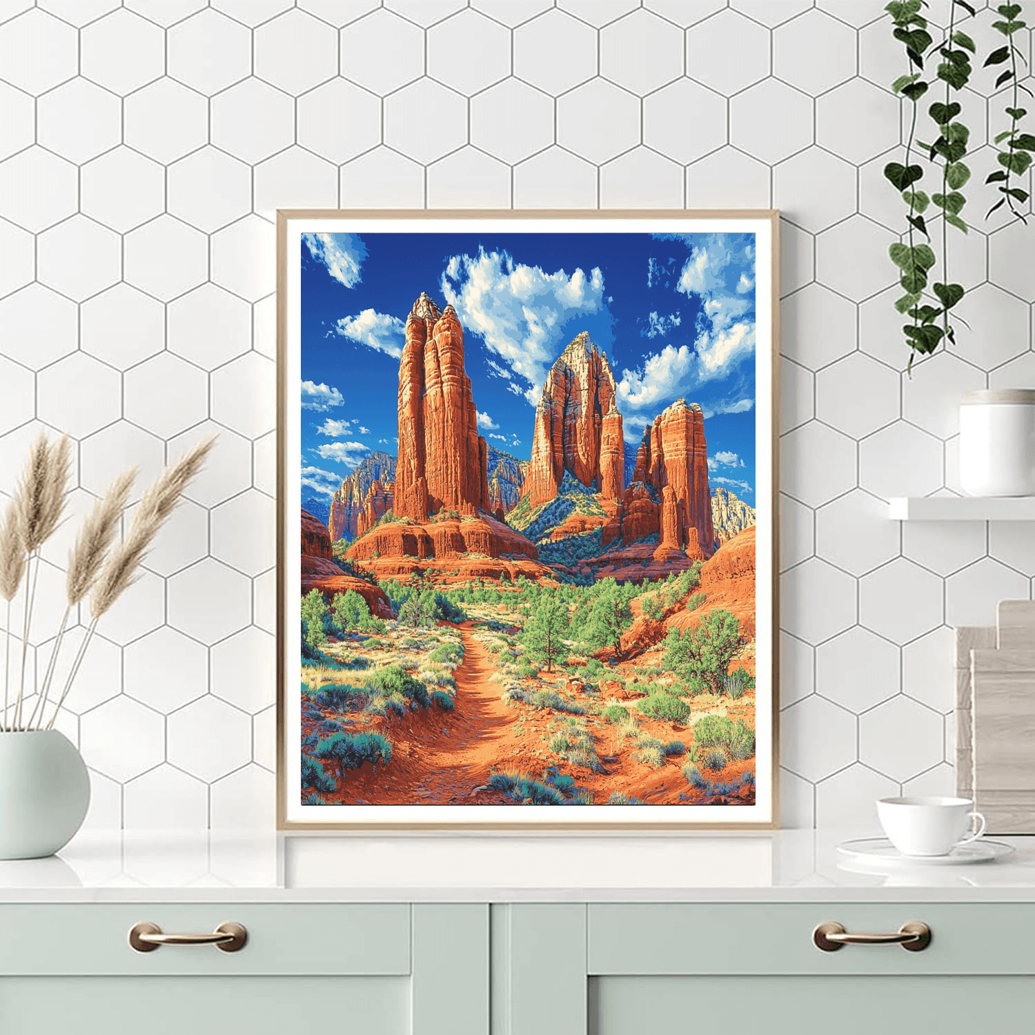 Sedona Red Rocks - Arizona, Usa Paint By Numbers Kits