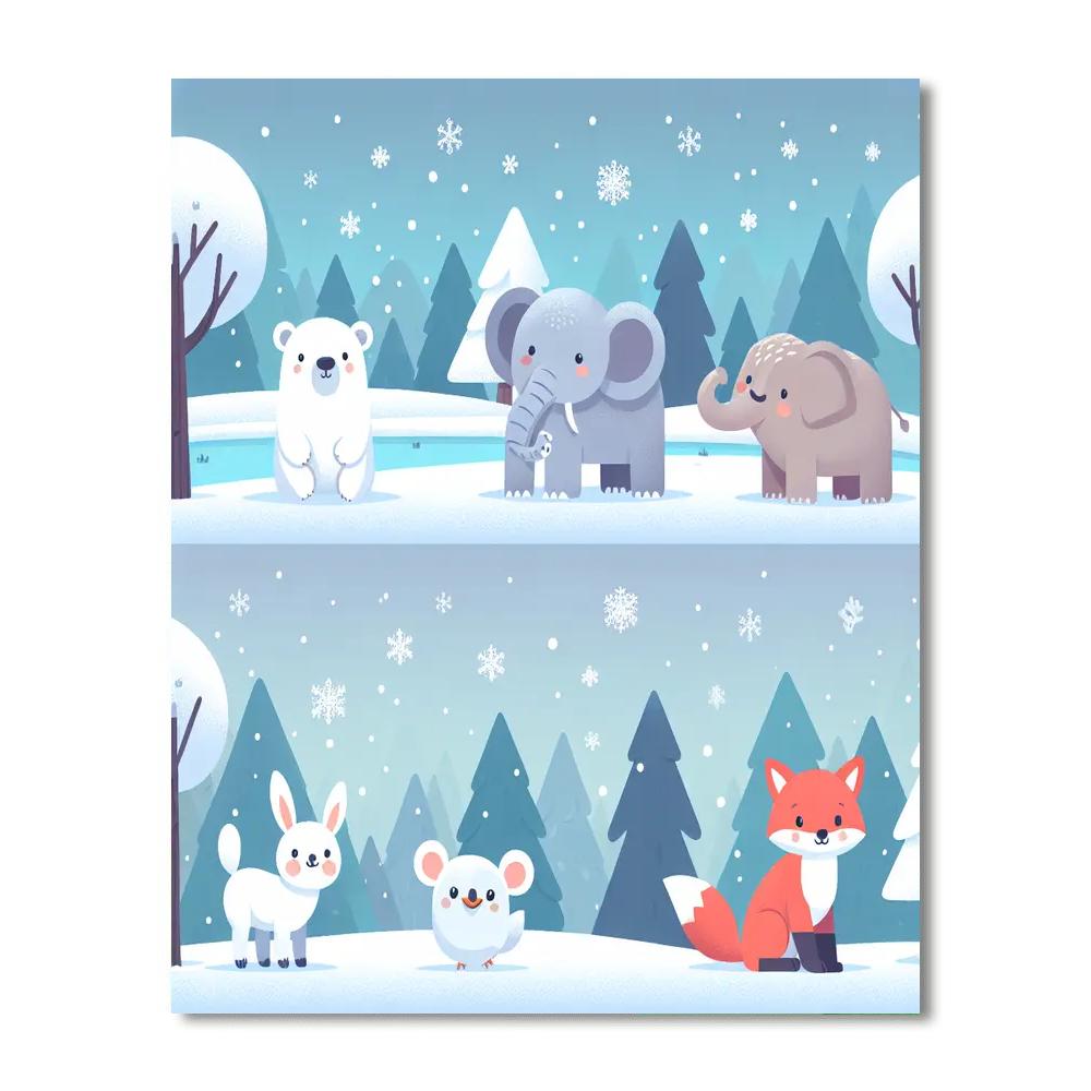 Winter Wonderland Wishes Painting By Numbers Kit