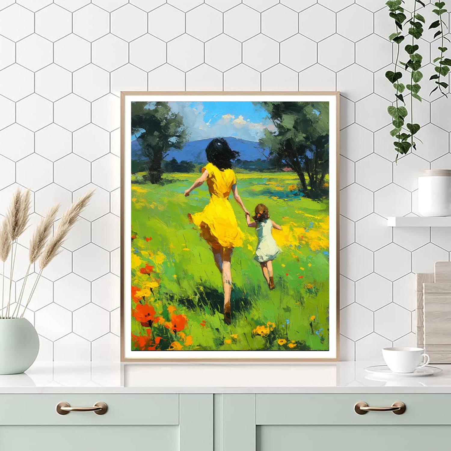 Playful Meadow Dance Paint By Color