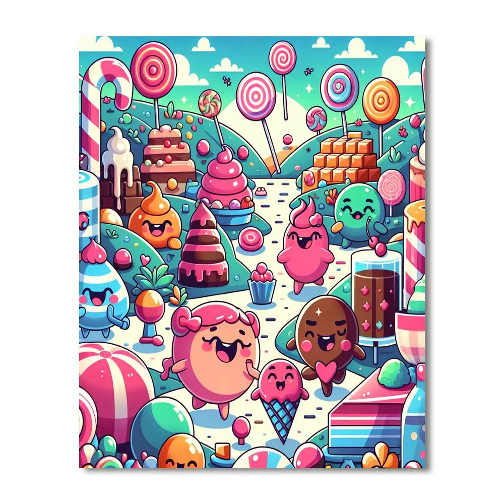 Adventurous Candyland Paint By Numbers
