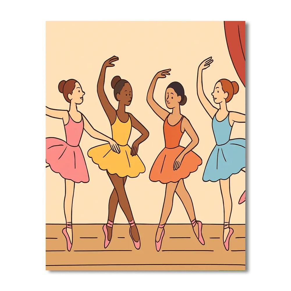 Ballet Performance DIY Paint By Numbers