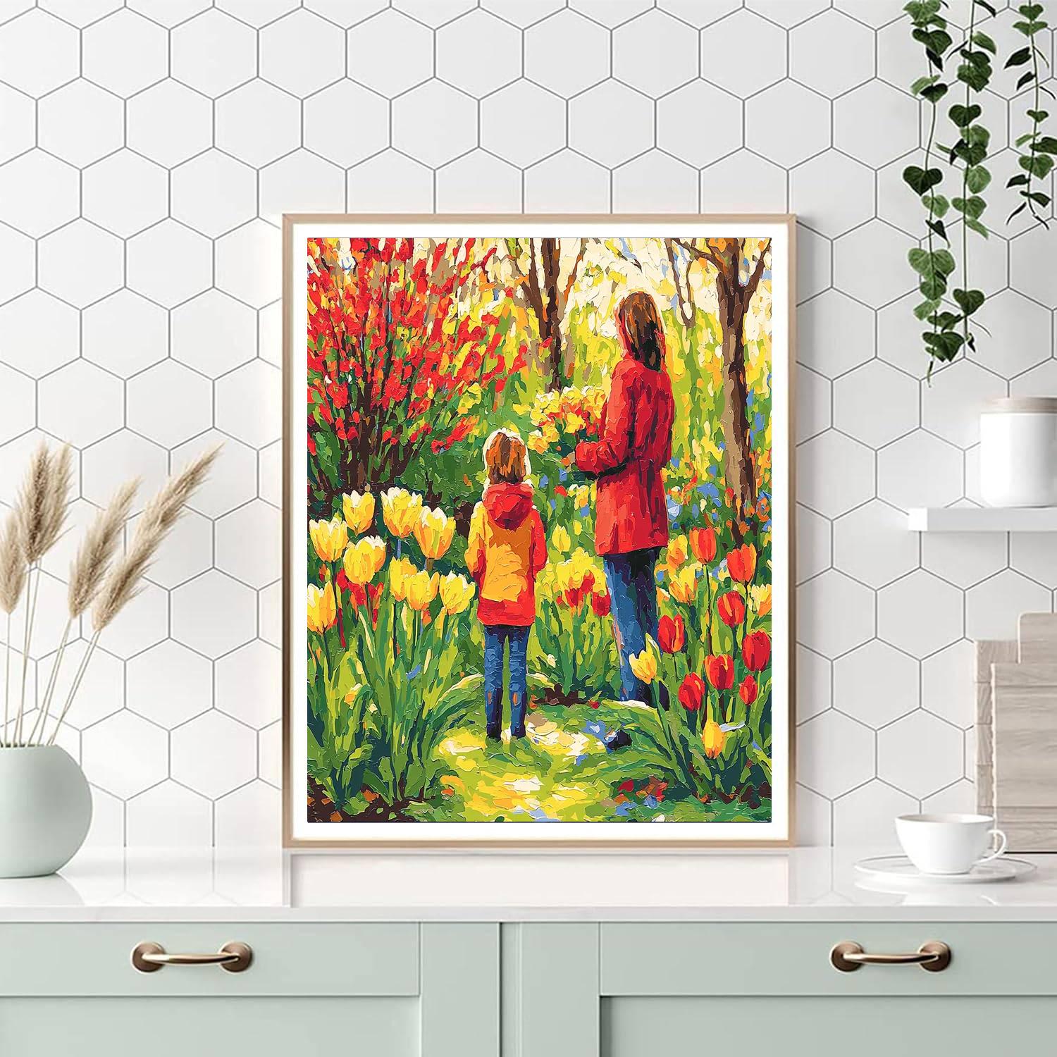 Blossoms Of Togetherness Numbered Painting Kits