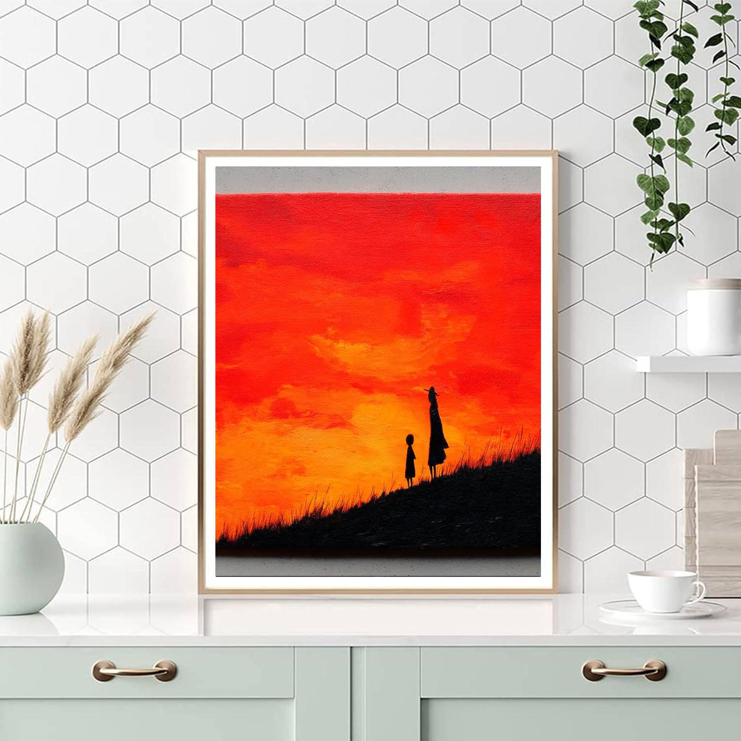 Evening Silhouettes Number Painting