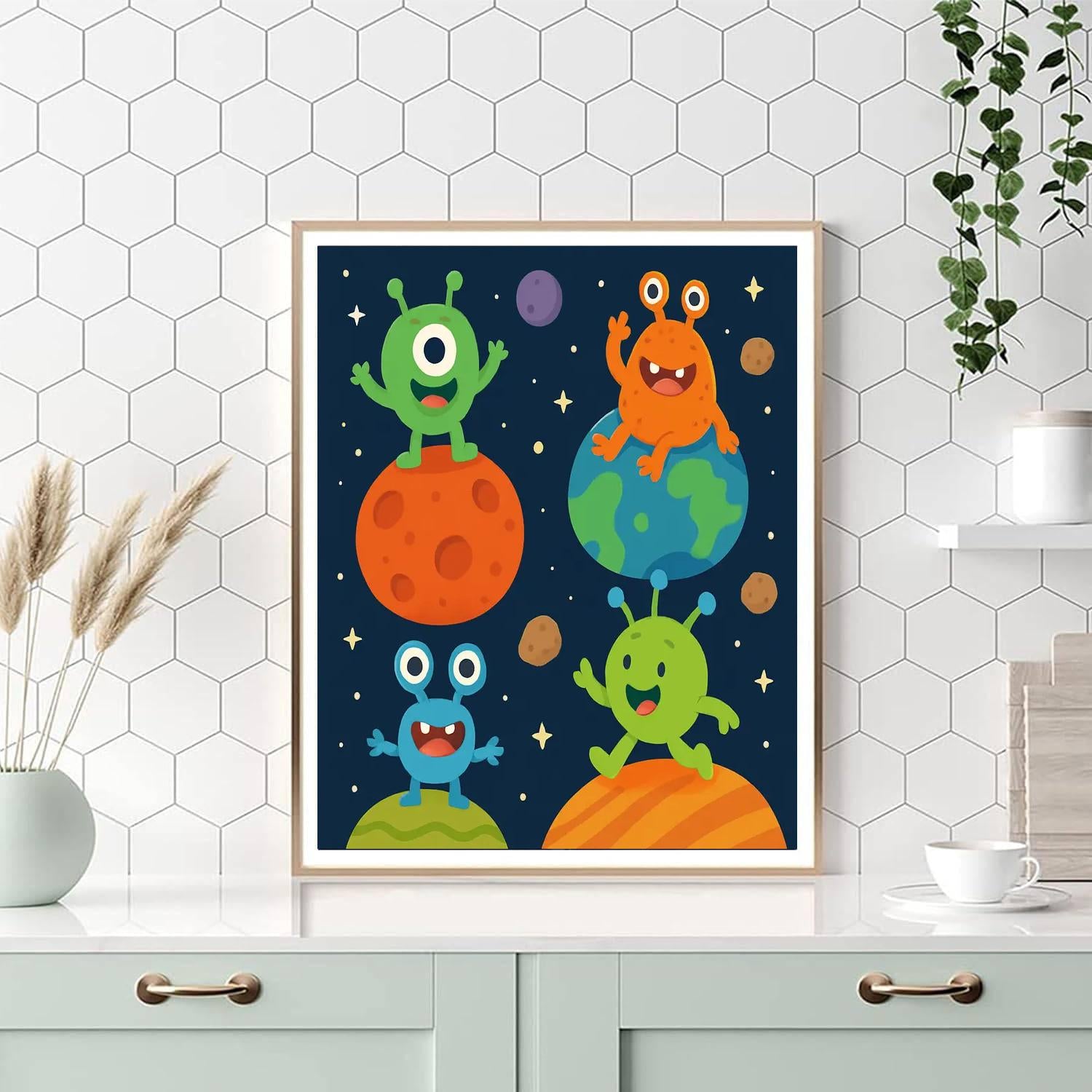 Funky Alien Adventures Paint By Number