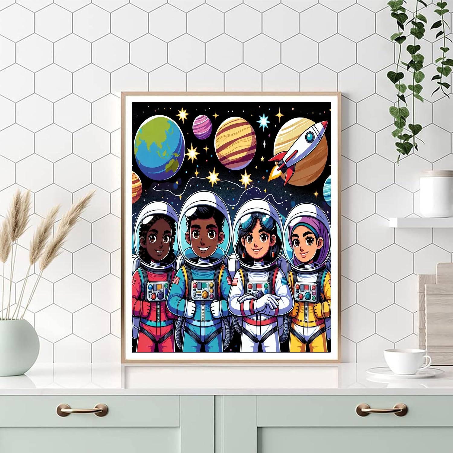 Space Explorers Voyage Paint By Numbers