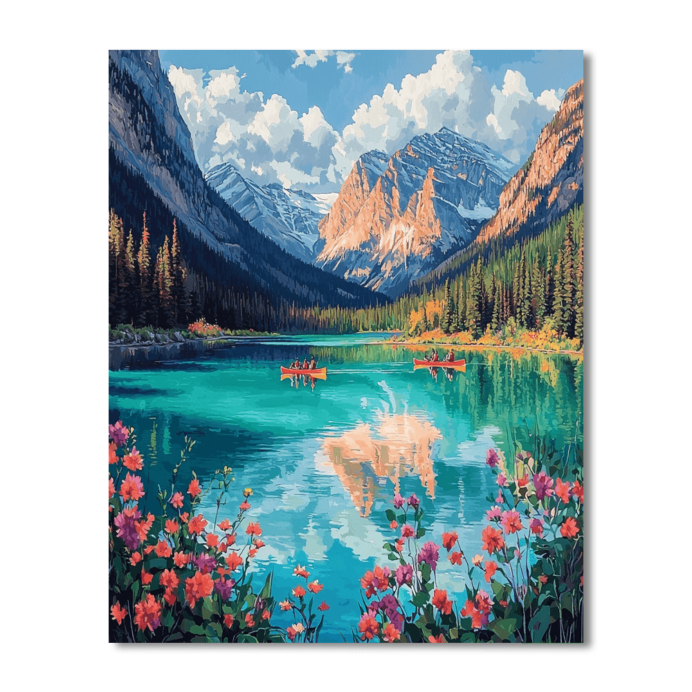 Banff Lake Louise Painting By Numbers Kit