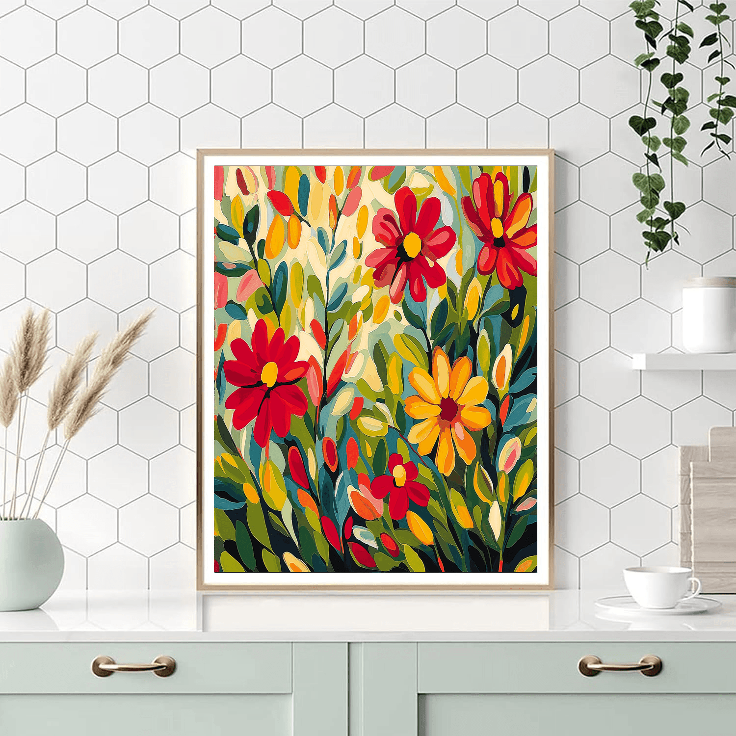 Henri Matisse Inspired Vivid Flora And Fauna  Paint By Numbers Kits