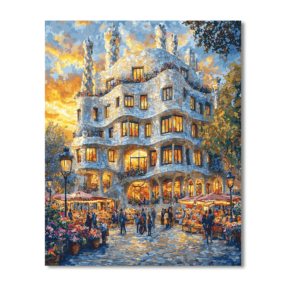 La Pedrera Numbered Painting Kits