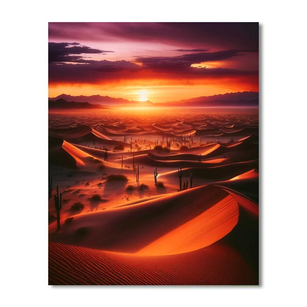 Desert Sunset Reverie Paint By Number