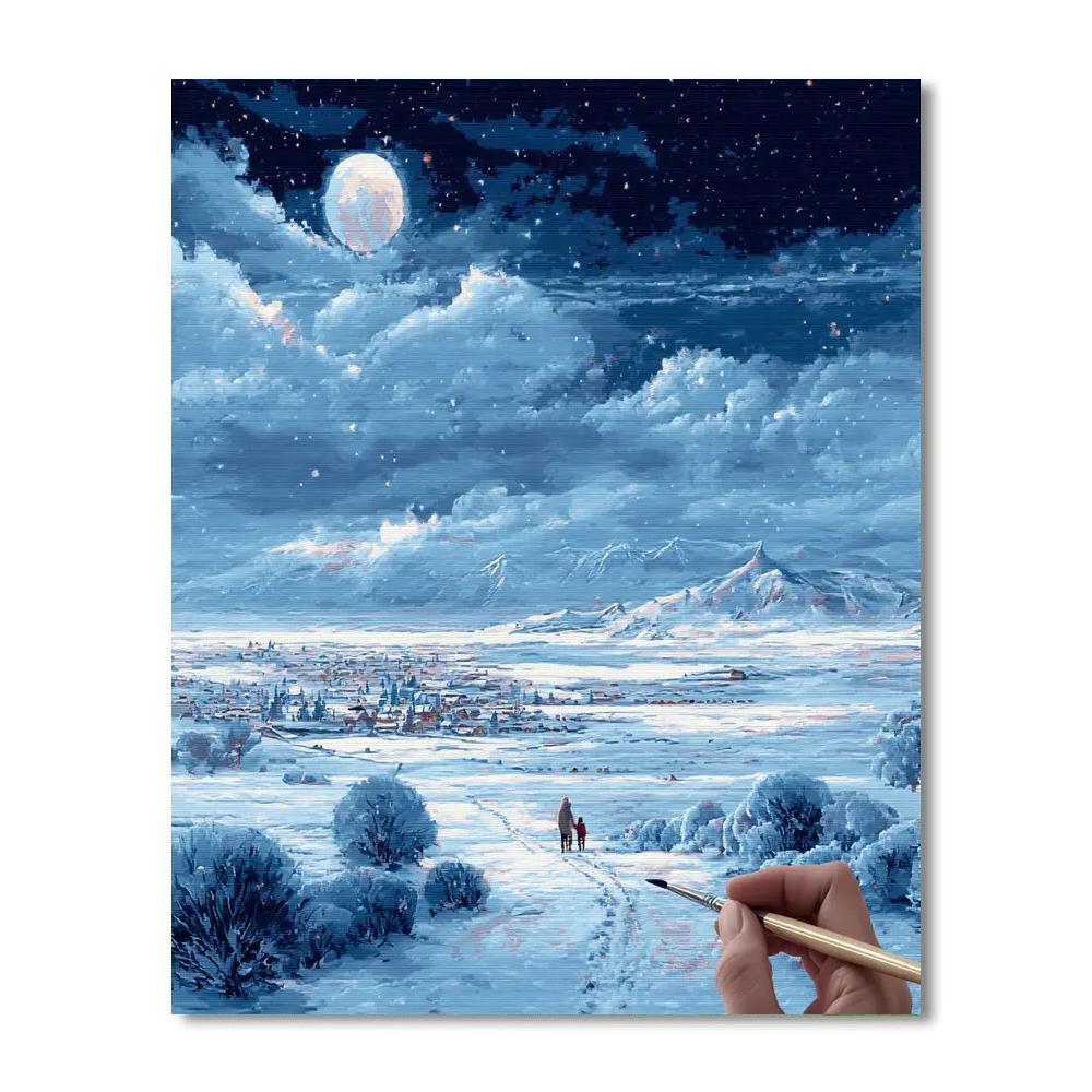 Beneath The Winter Stars Paint By Numbers Kits
