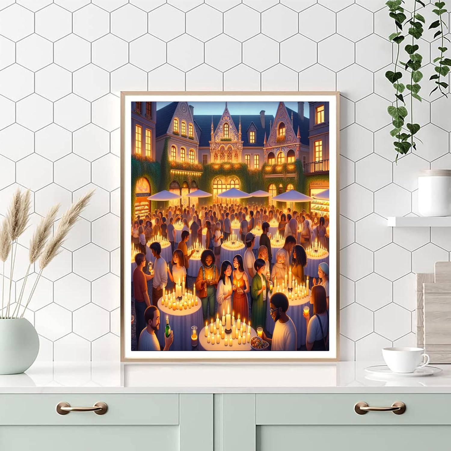 Warragul Candlelight Festival - Warragul, Australia Painting Number Kit