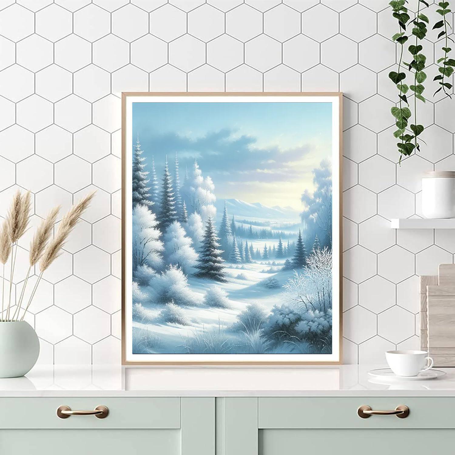 Winter Frost Enchantment Paint By Numbers Art
