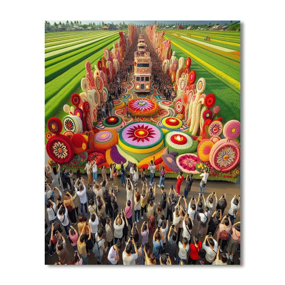 Flower Festival - Holland Paint By Numbers Art