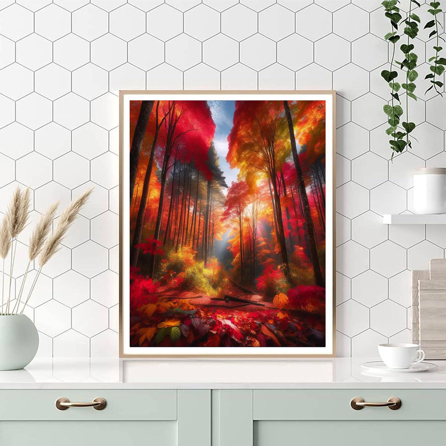 Whispering Autumn Woods Paint By Color