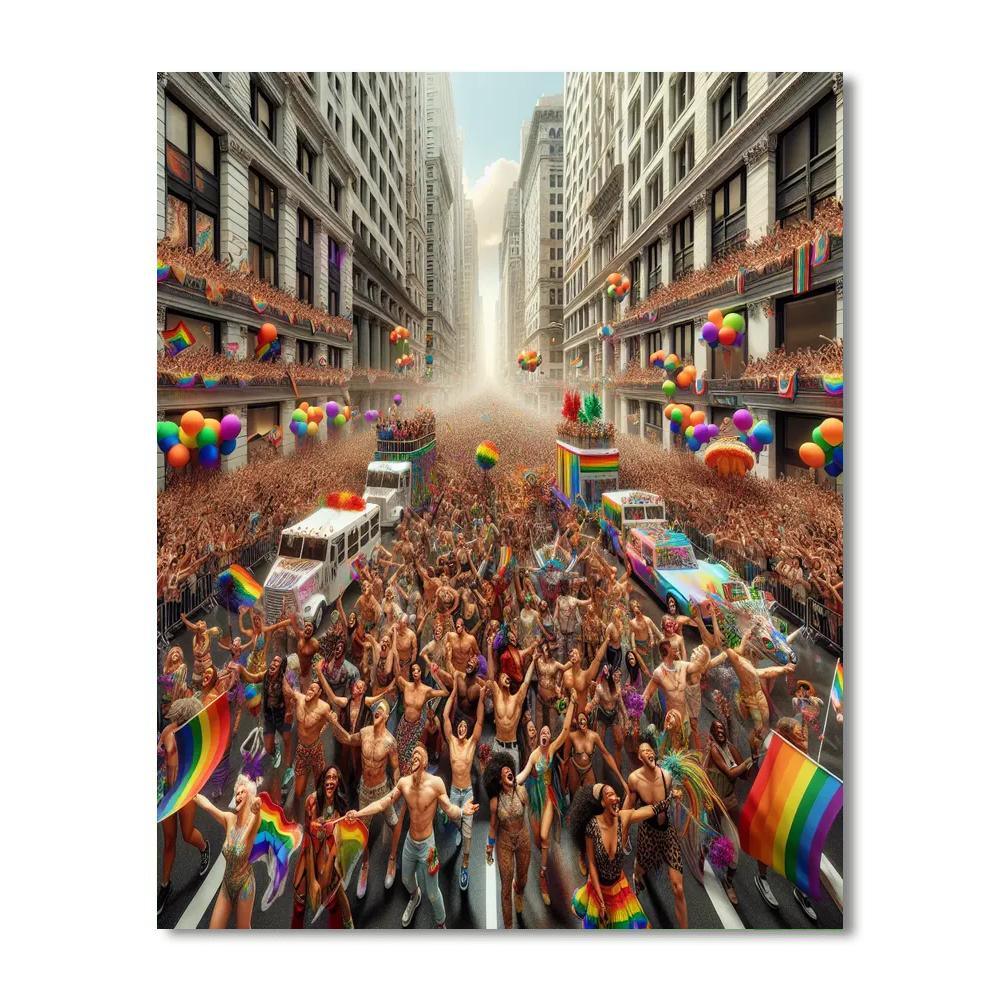 Pride Parade - Various Cities Paint By Numbers Kits