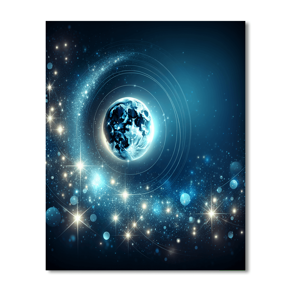 Moonlit Starry Night Paint By Number