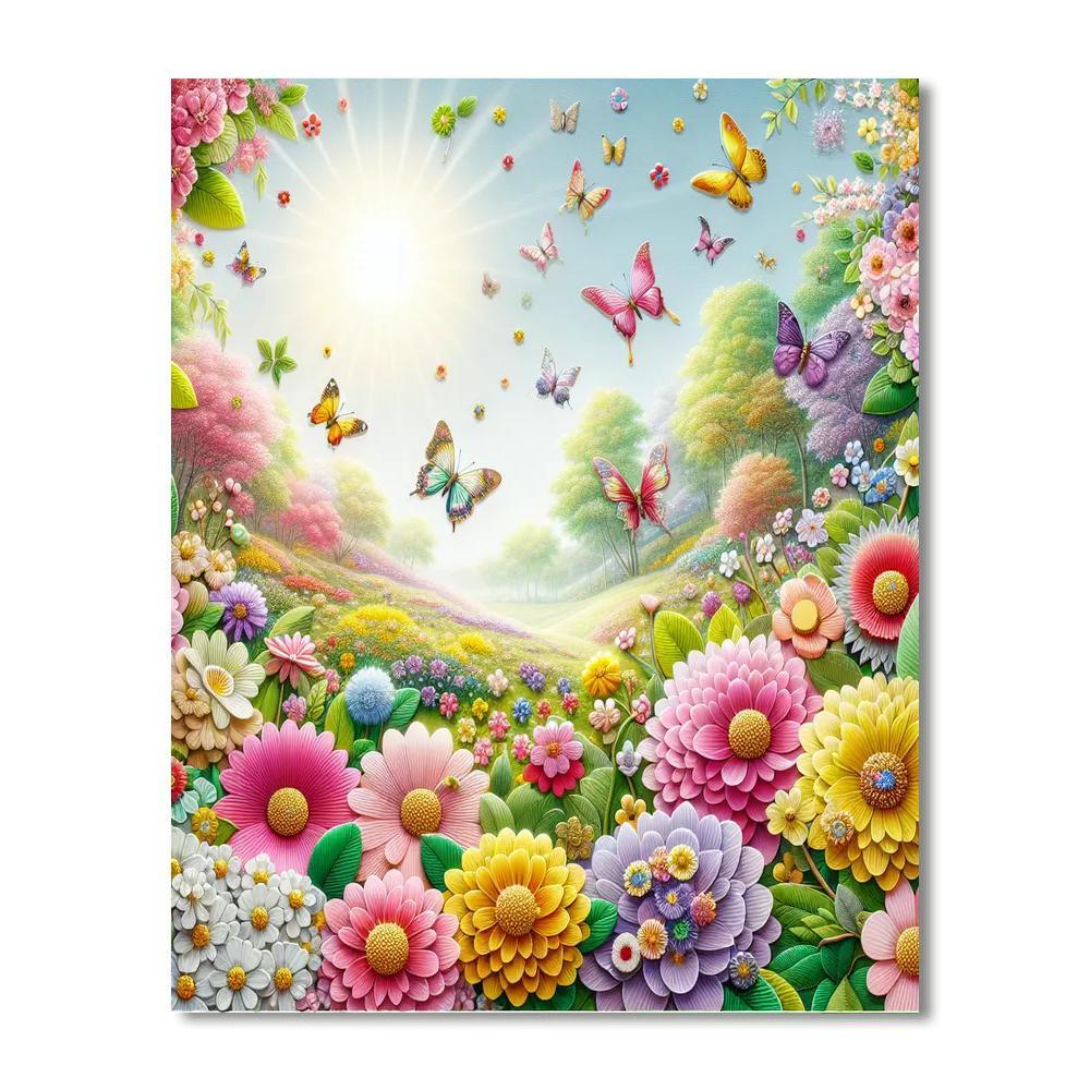 Dreamy Garden Party Painting By Numbers Kit