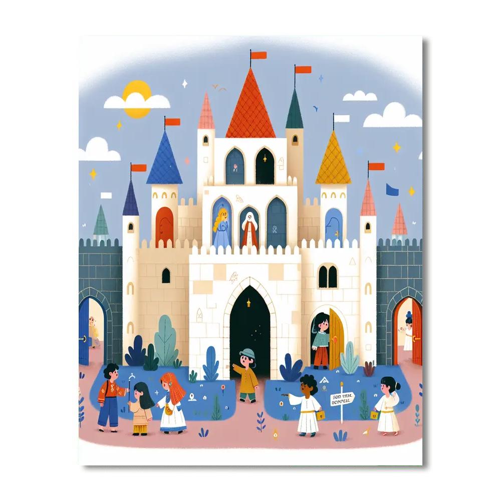 Fairy Tale Castle Exploration Numbered Painting Kits