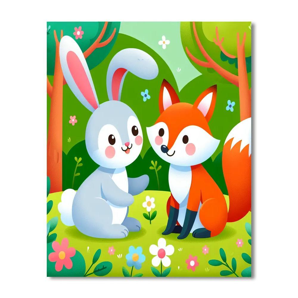Woodland Adventure Tale Number Painting