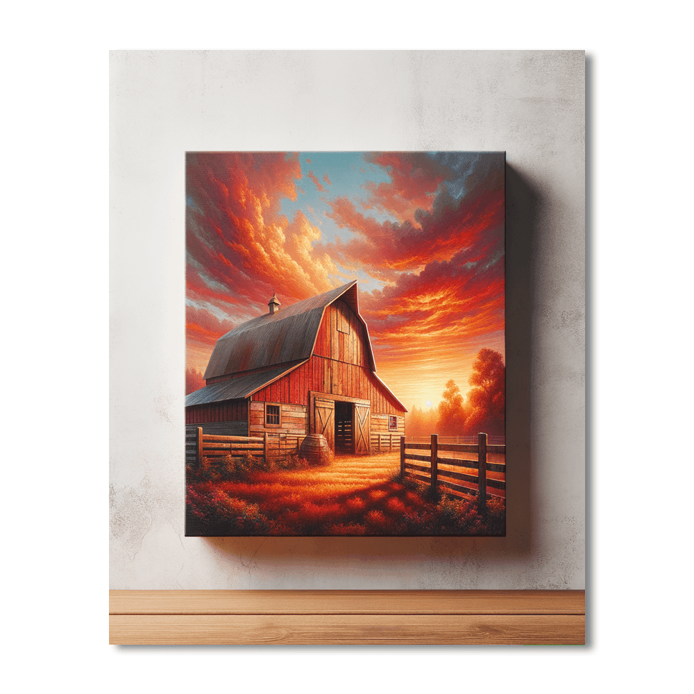 Rustic Barn Vibes Paint By Numbers Kits
