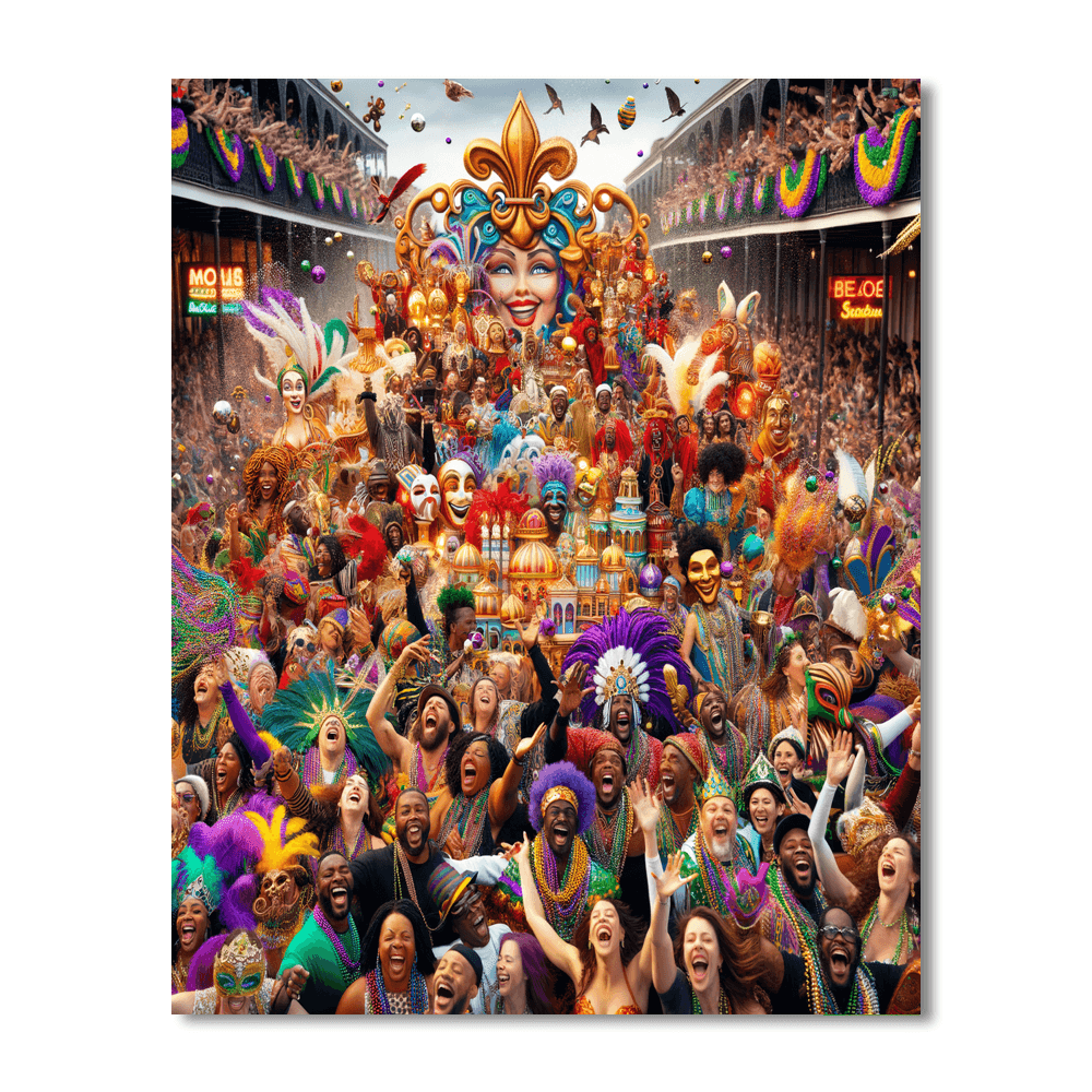 New Orleans Mardi Gras Paint By Numbers Kits