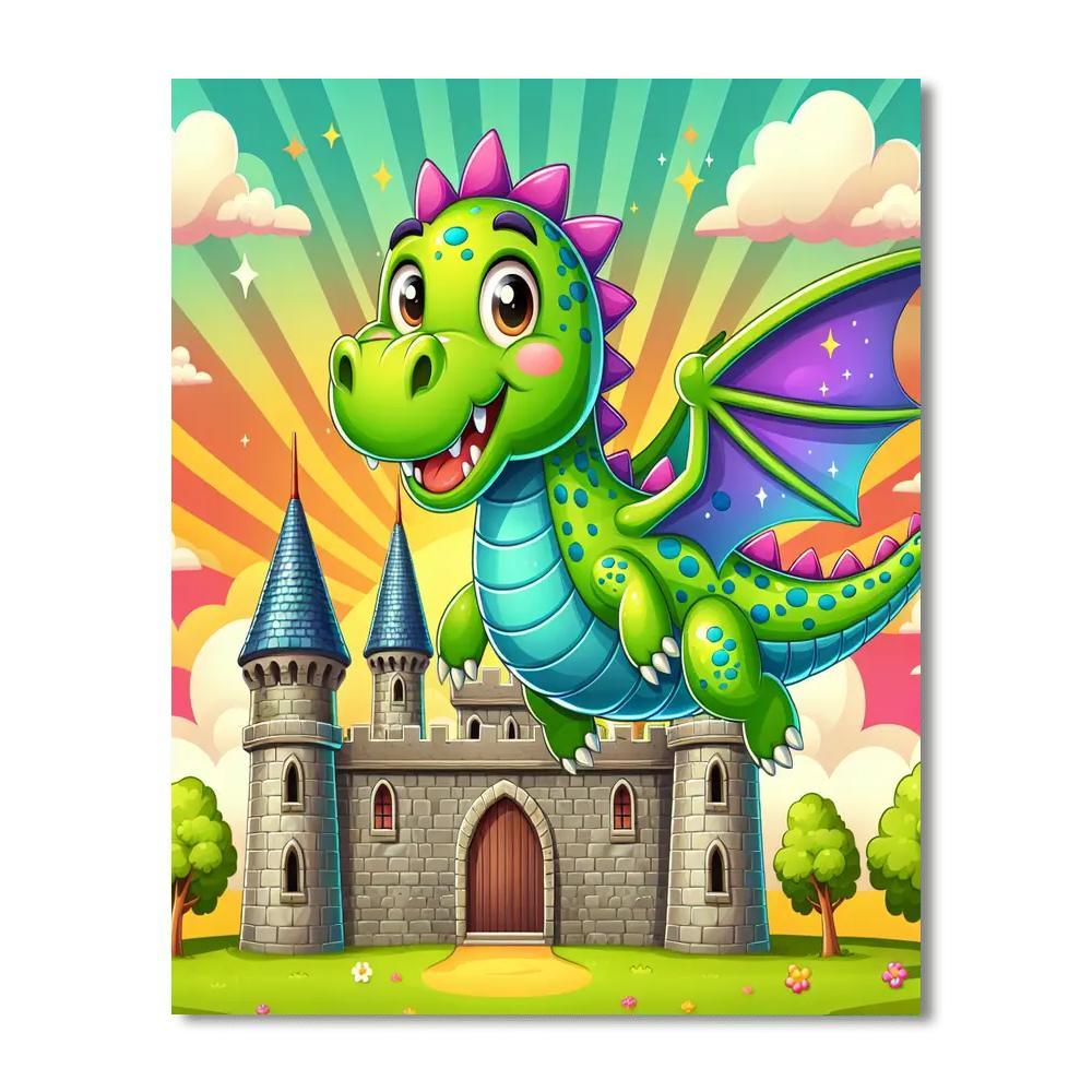 Fun-loving Dragon Paint By Color
