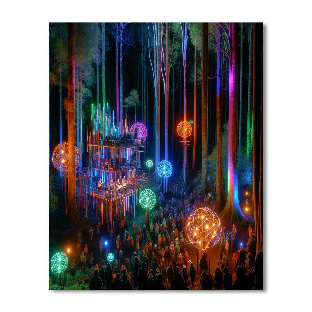Electric Forest Festival - Rothbury, Usa Paint By Color