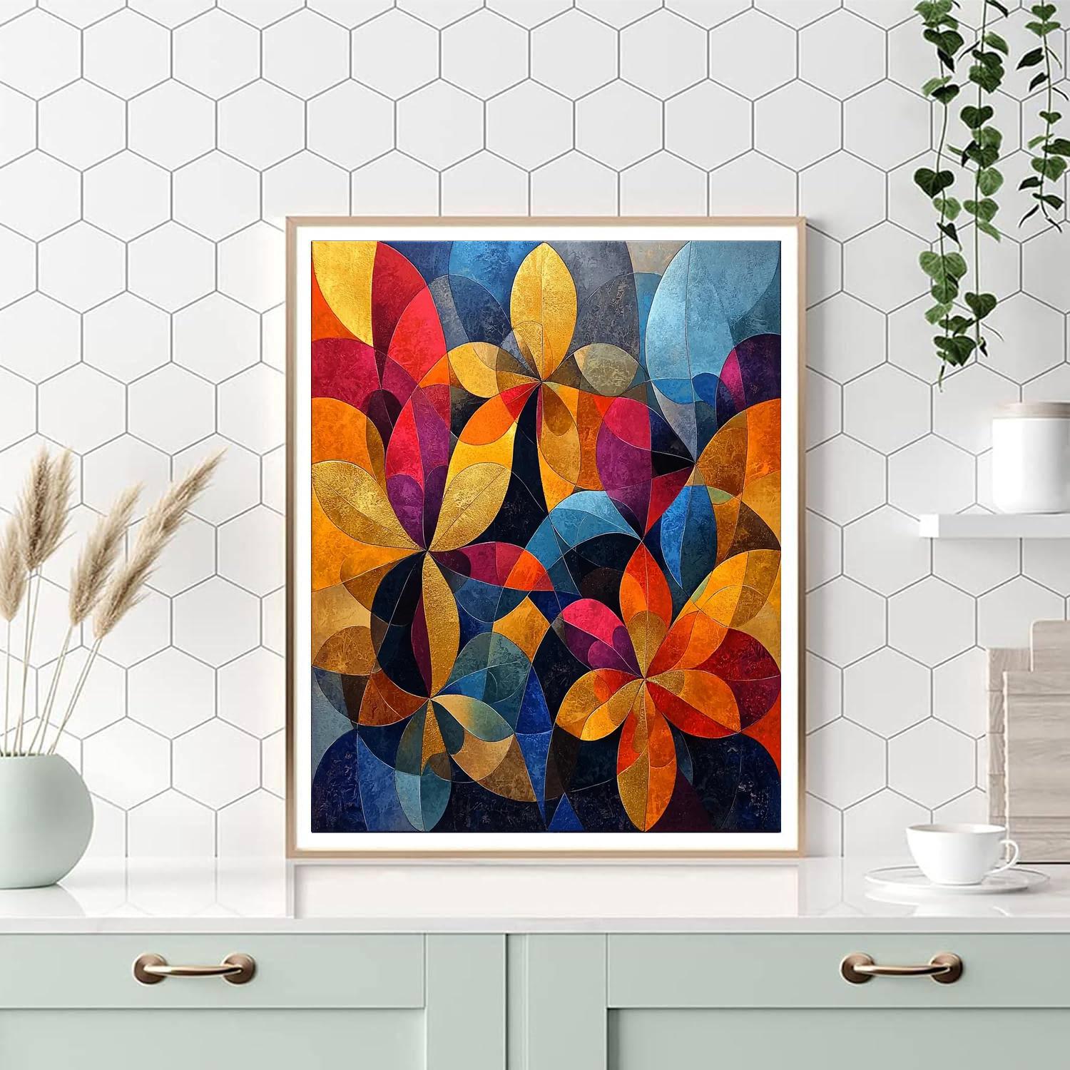 Gustav Klimt Inspired Golden Flora  Paint By Numbers Kits